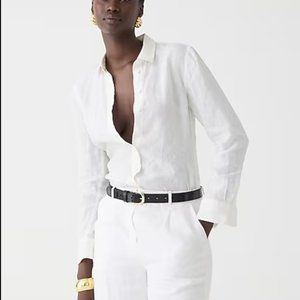 J.Crew white linen button down, Baird McNutt